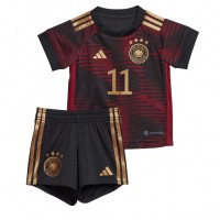 Tyskland Mario Gotze #11 Udebane Trøje Børn VM 2022 Kortærmet (+ Korte bukser)